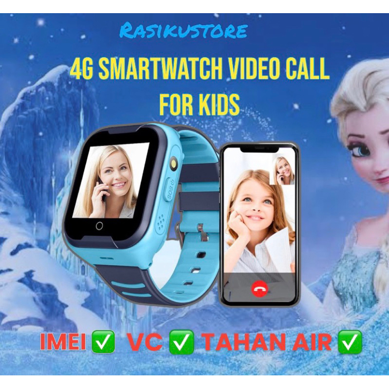 smartwatch Jam Imo aimoo anak VIDEO CALL 4G anti air IMEI RESMI FROZEN