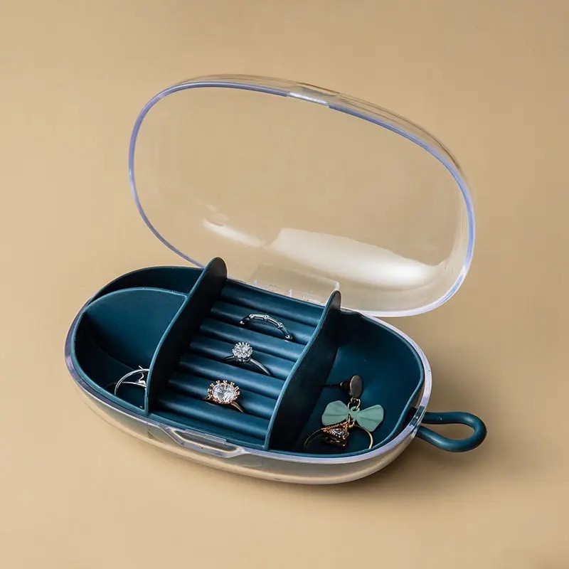 Kotak Perhiasan Travel Jewelry Box Mini Tempat Penyimpanan Emas Storage Organizer Perhiasan Gelang Kalung Cincin