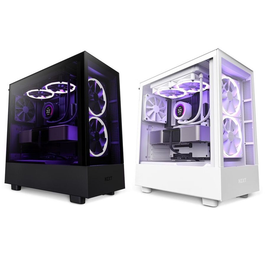 [tanpa palet kayu] NZXT H5 ELITE ATX Premium Compact Mid-tower Gaming Case - Matte Black atau Matte White