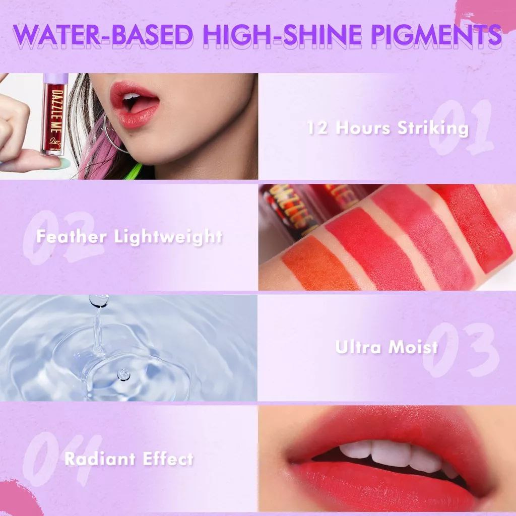 LF - Dazzle Me Ink-Licious Lip Tint | Mattedorable Long Lasting Hyper Moisturizing Lips Stain| Lip Cream | Lip Matte