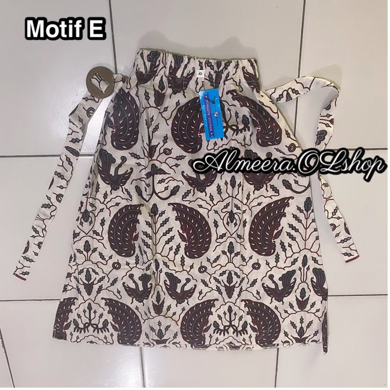 rok anak rok klok batik motif klasik rok pias lebar bawah