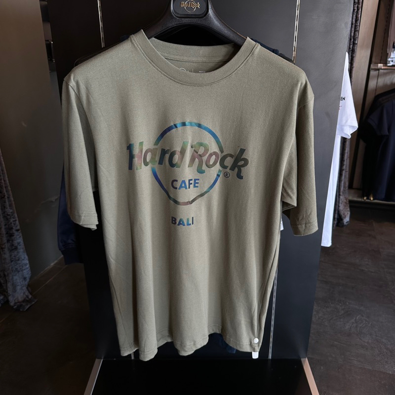 HARDROCK cafe bali baju kaos hijau army NEW ORIGINAL 100%