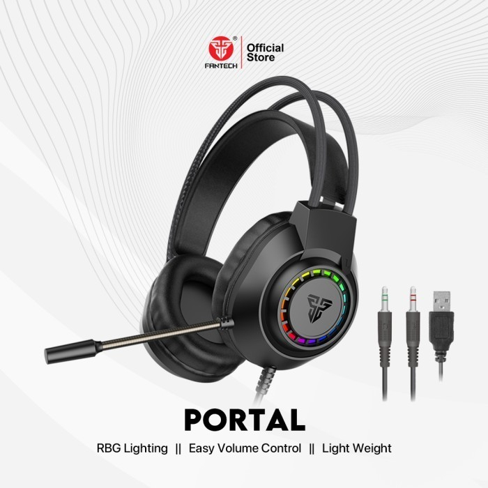 FANTECH PORTAL HQ55/HQ-55Headset Gaming RGB 3.5mm+USB HEADSET