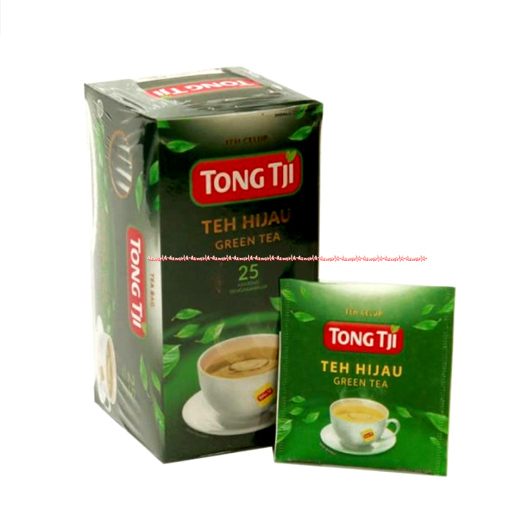 Tong Tji Green Tea 25bag Teh Hijau Green Tea Teh Celup Greentea Dengan Kantong Teh Tongtji Thong Tji Kemasan Sachet