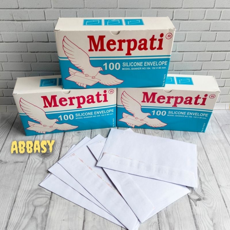 

Amplop merpati 104 amplop isi 100 lembar ( per pack )