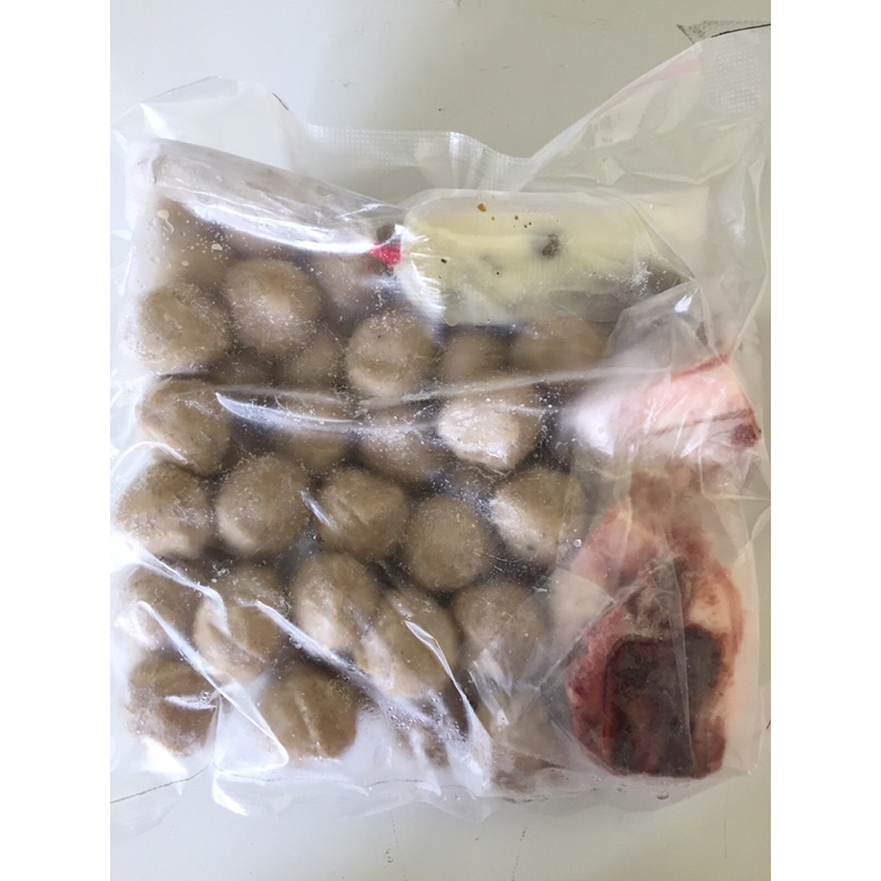 

Bakso Sapi Homemade isi 50 pcs + Bumbu+ Tulangan