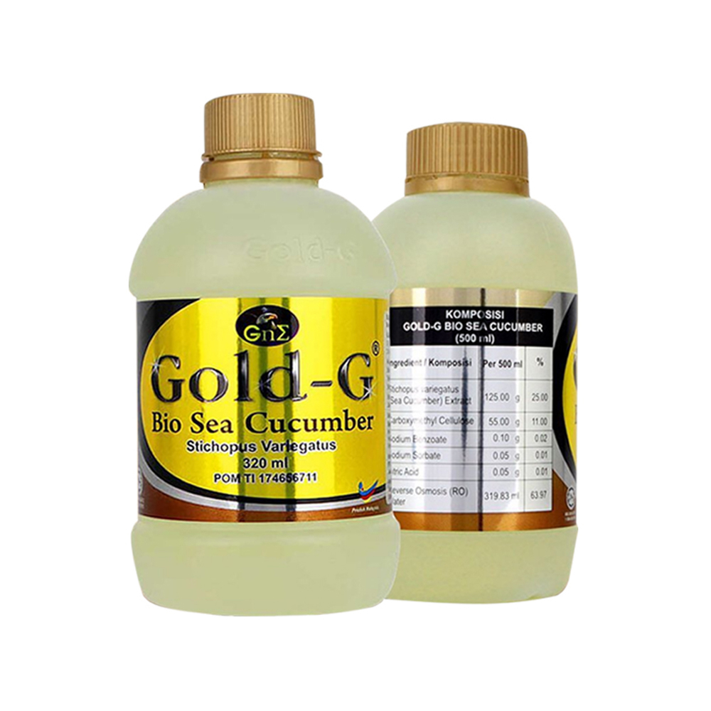 

GOLD G BIO SEA CUCUMBER 320 ML / JELLY GAMAT EMAS Exp 10/2024