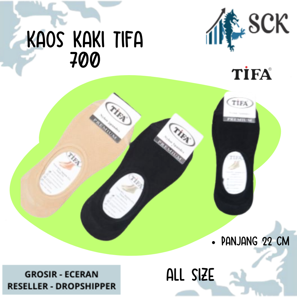 Kaos Kaki Wanita TIFA 700 Tumit Polos / Kaus Kaki Halus