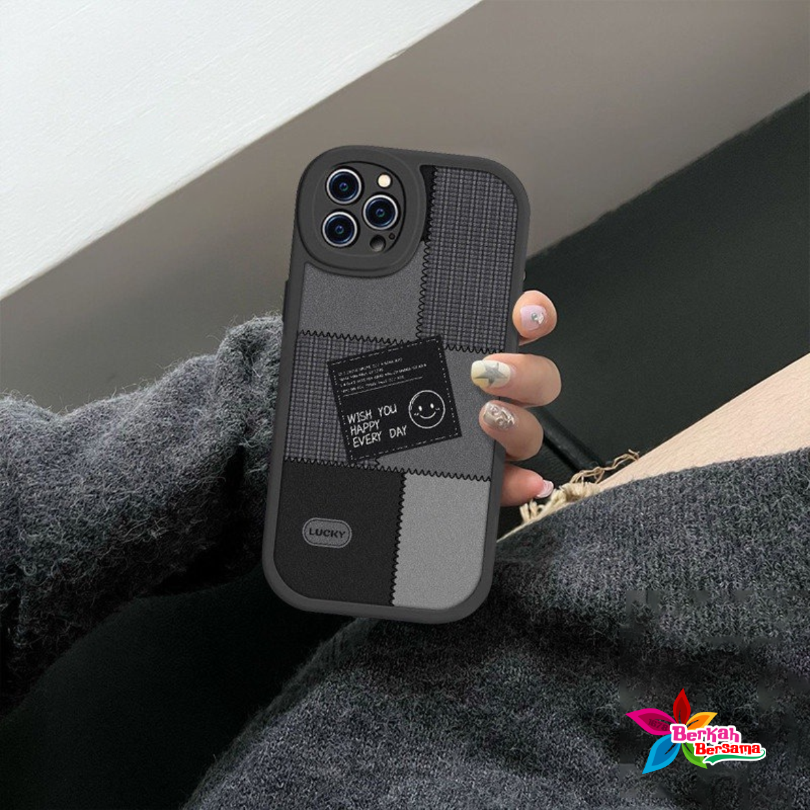 SS818 SOFTCASE SILIKON CASING CUTE SMILE FOR IPHONE 6 6+ 7 8 SE 2020 7+ 8+ X XS XR 11 12 13 14 PLUS 13 14 PROMAX BB8322