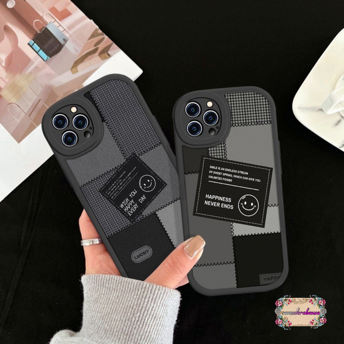 SS818 SOFTCASE SILIKON CASING CUTE SMILE FOR OPPO A1K A3S C1 A5 A5S A7 A11K A12 F9 A15 A15S A16 A16S A16K A16E A17 A17K A8 A31 A37 NEO 9 A53 A33 A39 A57 A57 2022 A77S A58 A78 5G SB5408