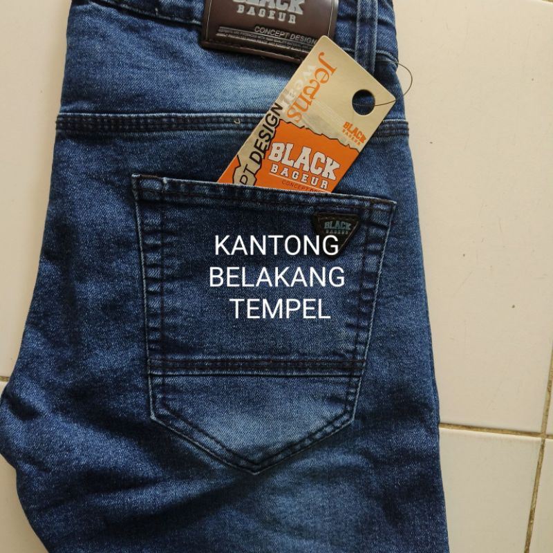 CELANA JEANS SOBEK RIPPED/ CELANA ROBEK LUTUT PRIA