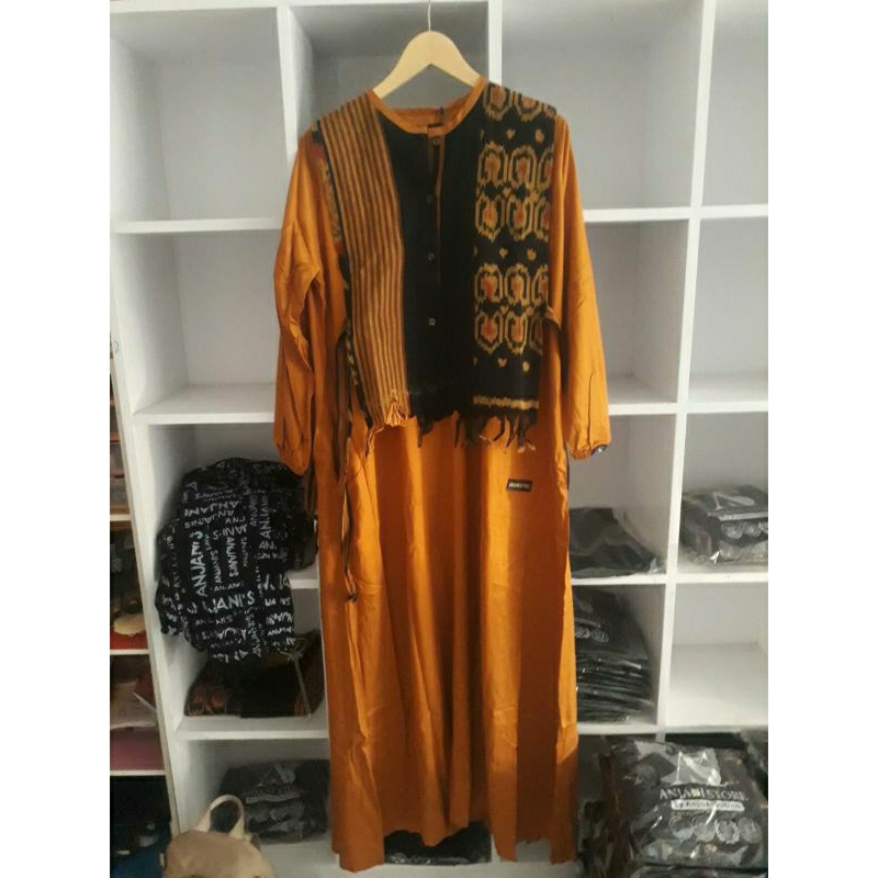 DRESS KUNING ETNIK ORIGINAL ANJANI STORE BY ANJANI SABILA