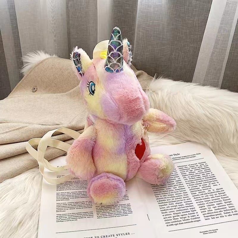 TAS RANSEL BONEKA UNICORN TAS RANSEL ANAK KUDA PONI TAS SEKOLAH