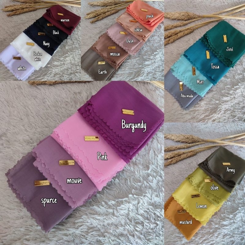 Hijab Voal Segiempat/Hijab segiempat/voal paris premium/hijab voal