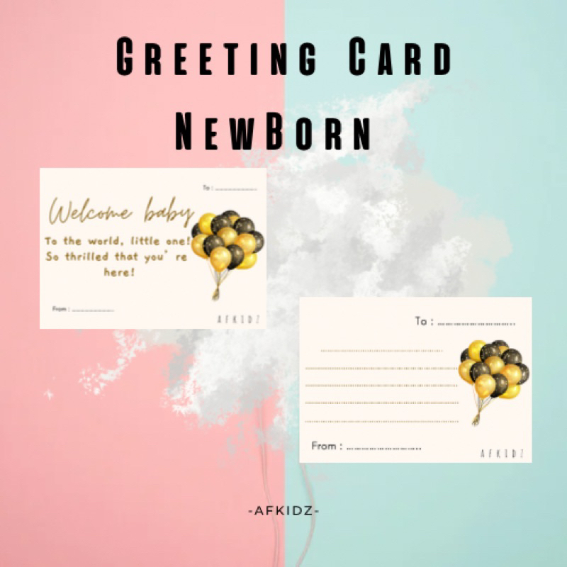 GREETING CARD NEWBORN KARTU UCAPAN HAMPERS