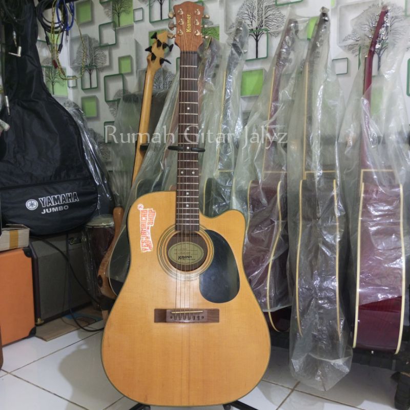 gitar bekas second Kramer akustik elektrik D 200ce original