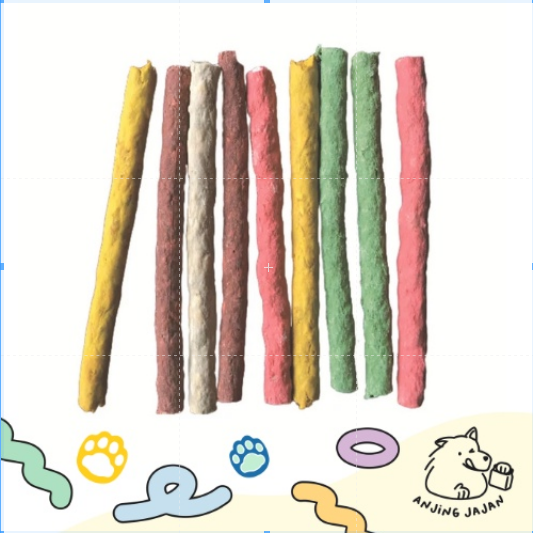 [PROMO] Munchy Stick Snack Cemilan Anjing Warna - Warni | Treat Anjing Tulang Bungkusan