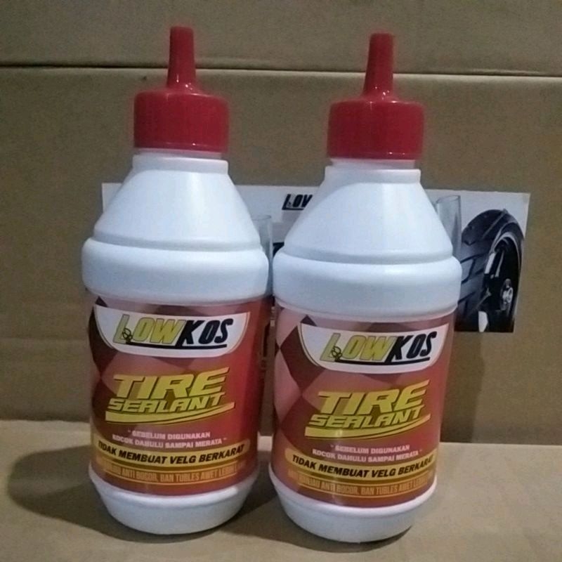 LOWKOS - 2 BOTOL CAIRAN BAN TUBLES  350ml TIRE SEALANT Anti Ranjau Paku , Tambal Otomatis