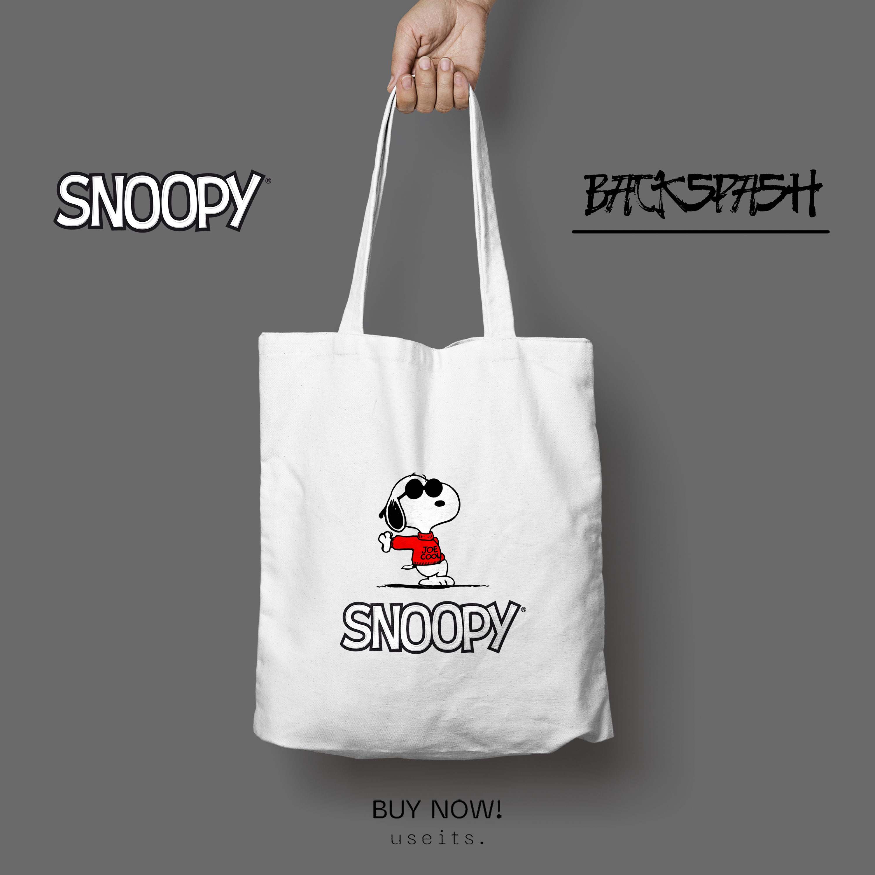 Totebag Tas Kartun Snoopy Lucu Pria Wanita - SNOOPY P