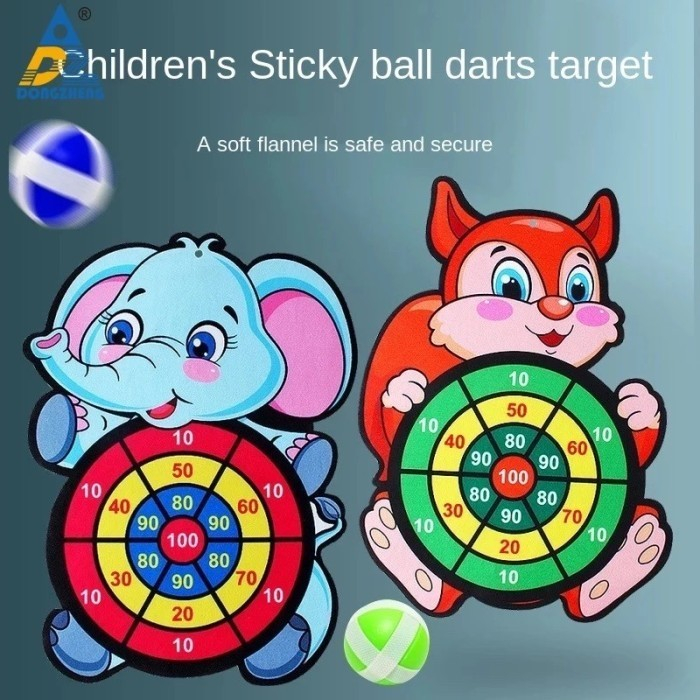 Mainan Lempar Bola Tempel dart Sticky Ball