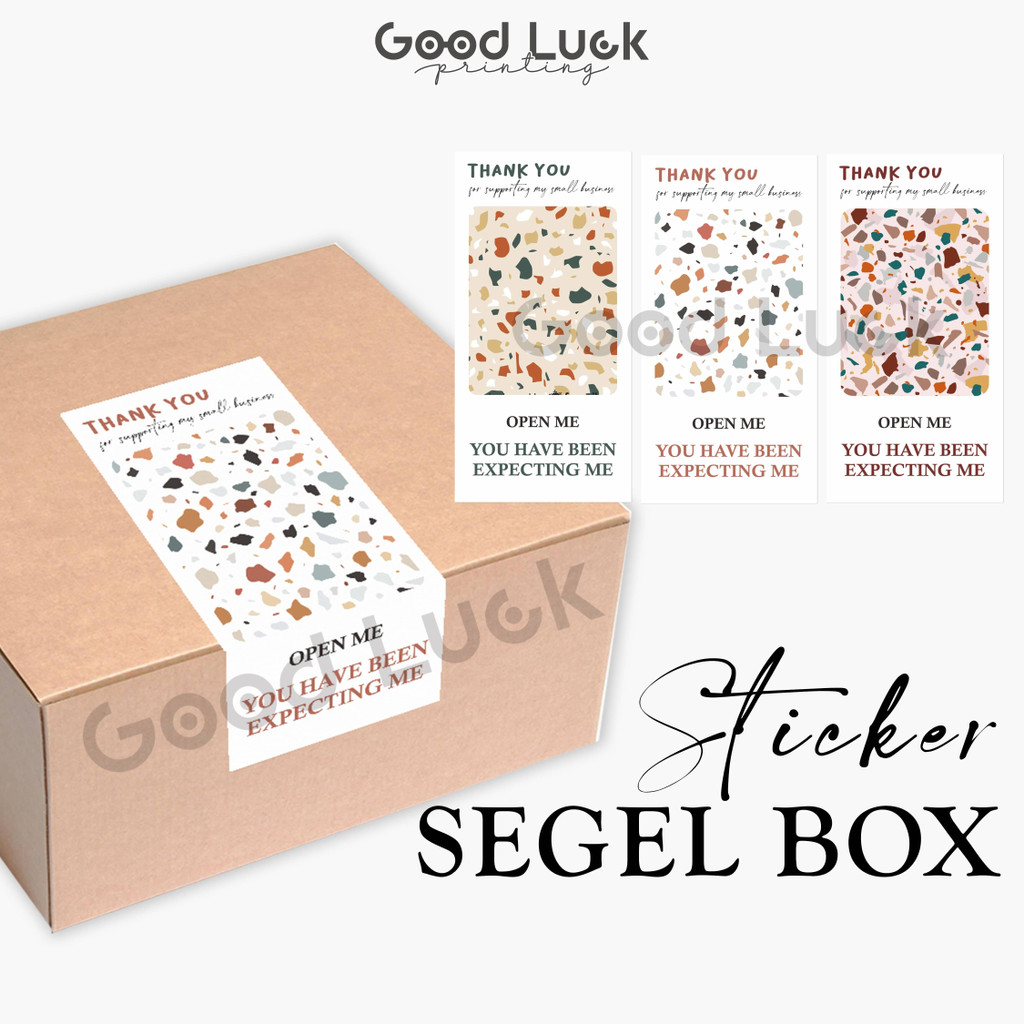 

PATTERN STICKER BOX OPEN ME STICKER LABEL BOX SEALING BOX PACKAGING STICKER SEGEL BOX CROMO AESTHETIC PACKING MODERN