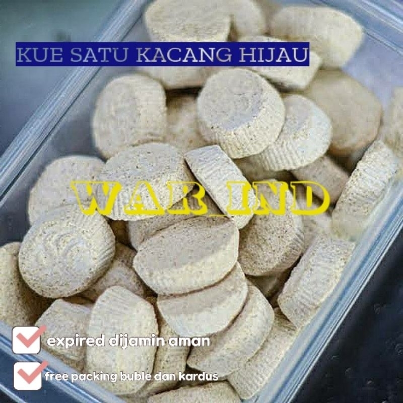 

Cemilan sehat Kue Satu Kacang Hijau Asli Nikmat