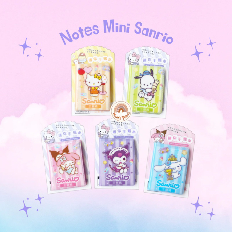 

Notes sanrio POLOS kuromi / melody / cinnamoroll pochacco