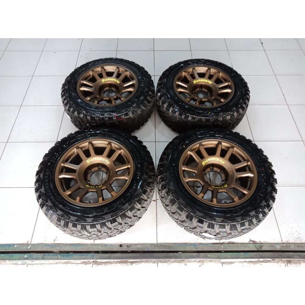 velg seken bekas swamper ring 18x9 lubang 6x139 seken bekas plus ban mt seken bekas berkuaitas