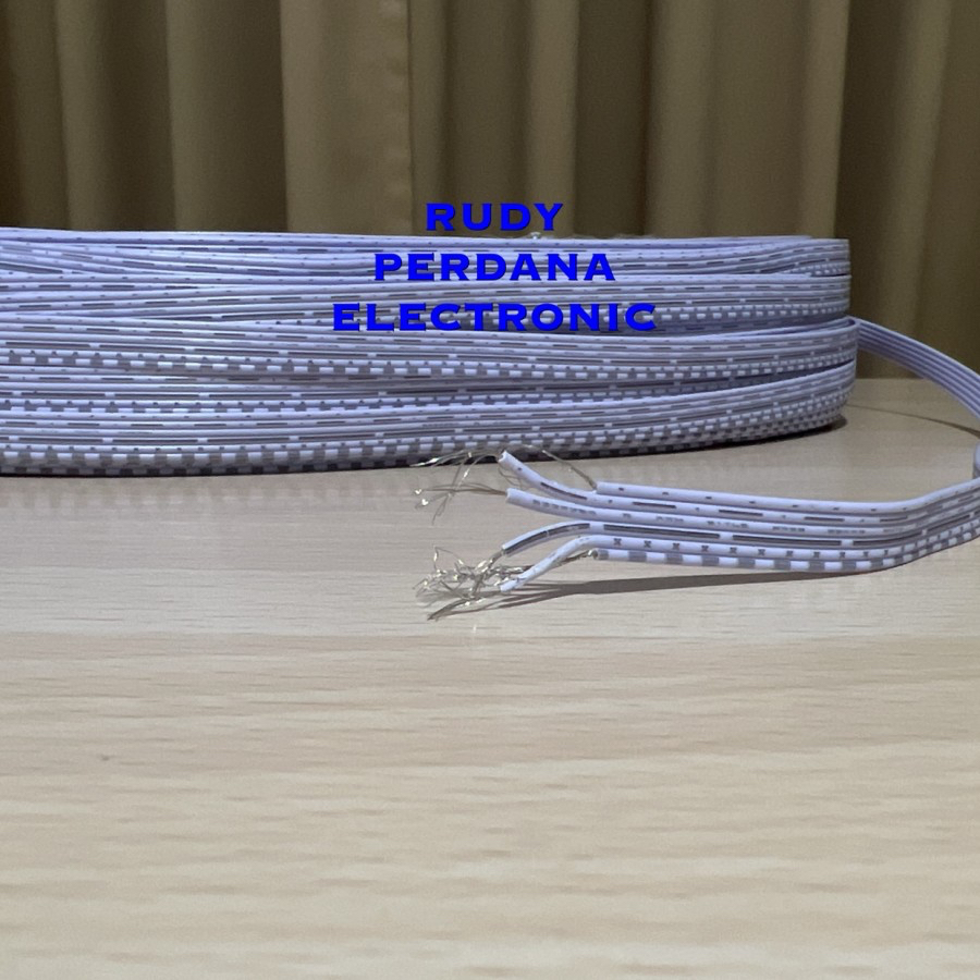 RAINBOW FLAT JUMPER CABLE KABEL PELANGI 6P 6 PIN 6W 6 WATT JALUR CLEAR FLAT