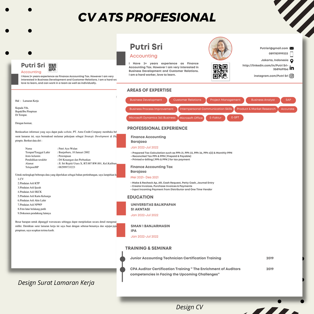 JASA PEMBUATAN CV ATS PROFESIONAL, SURAT LAMARAN KERJA & TEMPLATE CV ATS | ATS FRIENDLY
