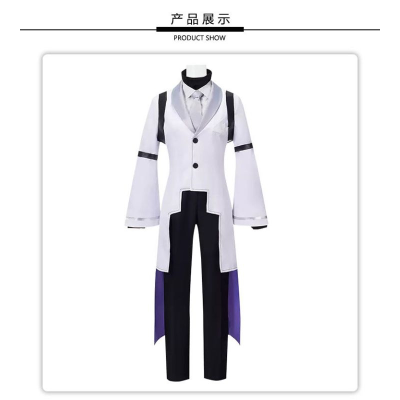 Sigma Cosplay Anime Bungou Stray Dogs 4th Kostum Sigma Jas Hujan Seragam Halloween Pesta Natal Pakaian untuk Pria Wanita