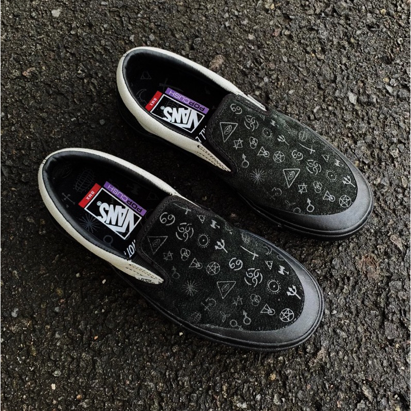 Sale Vans Slip On Pro Bmx X Cult Black/Grey