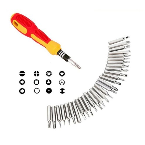 TOOLKIT - Screwdriver Obeng Set Multifungsi 31in1 Hp Laptop Kepala Plus Minus Bunga