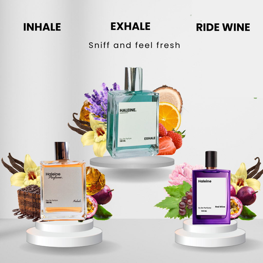 BELI 1 GRATIS 2 BUNDLING ITEM PARFUME HALEINE RIDE WINE-EXHALE-INHALE