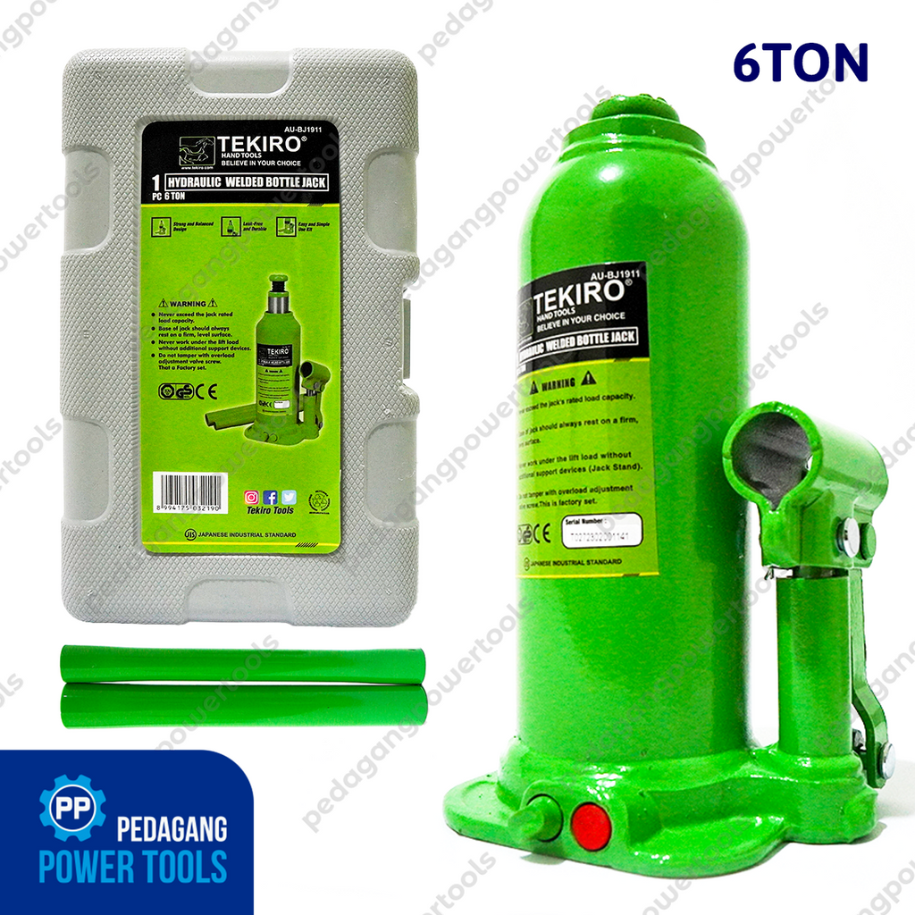 TEKIRO Dongkrak Botol 6 ton Hidrolik Mobil Truk Hydraulic Bottle Jack