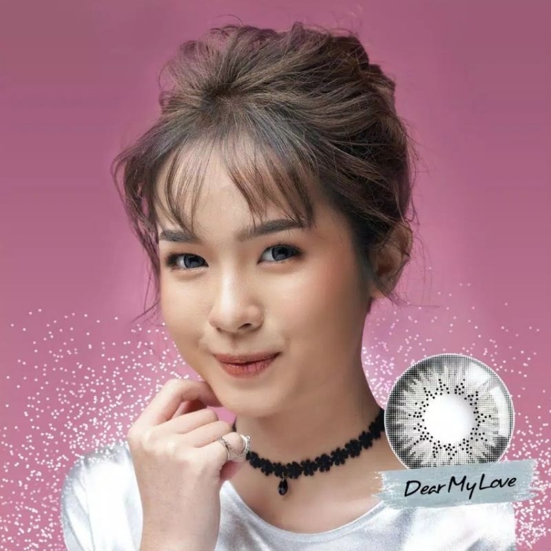 Softlens X2 BABE 16 MM DEAR MY LOVE GREY MINUS -0.50 S.D -6.00 by EXOTICON