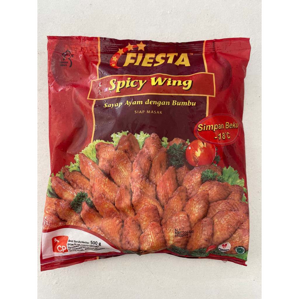 

Fiesta Spicy Wing Sayap Ayam dengan Bumbu 500 gr