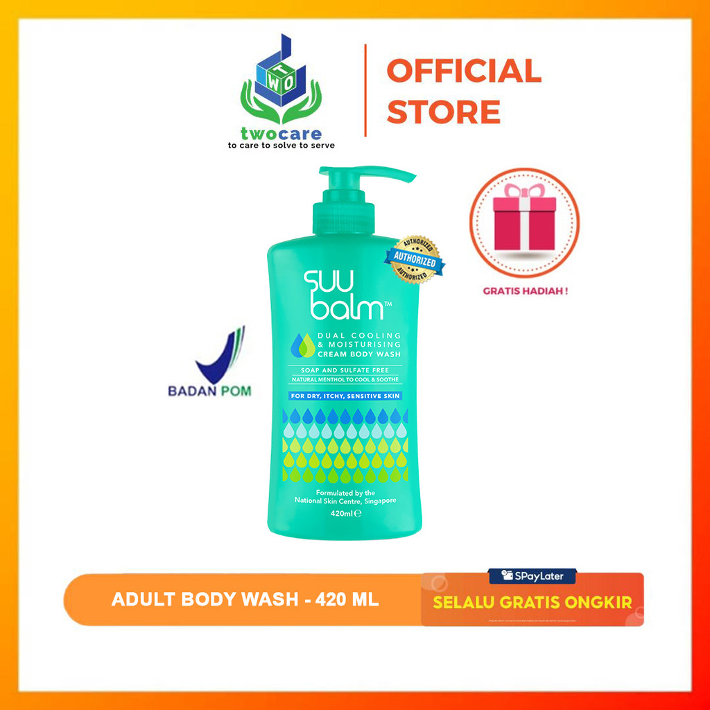 SUU Balm Adult Body Wash Cream Dry Itchy Sensitive Problem Skin 420ml
