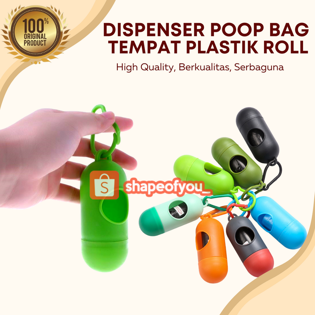 Poop Bag Dispenser Gantungan Tempat Kantong Sampah Wadah Gantungan Poop Bag