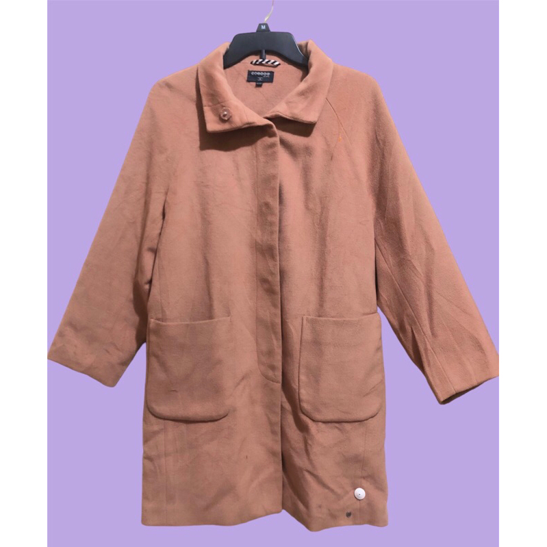 LONG COAT WOOL "BONOBO JEANS" NEW