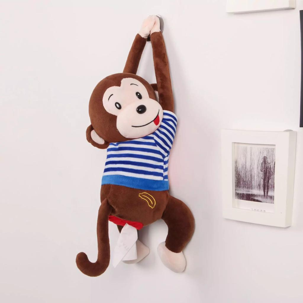 Tempat/Cover Tissue Tisu Monkey Monyet Armrest Mobil Bahan Premium