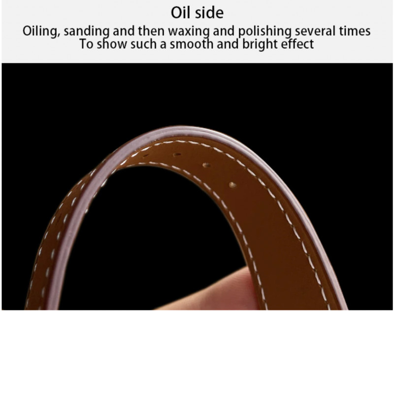 Fashion Strap Omega X Swatch 42mm - Tali Jam Tangan 20mm Kulit Leather Stylish