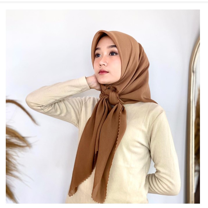 Hijab Jilbab Bella Square Lasercut Kerudung Murah