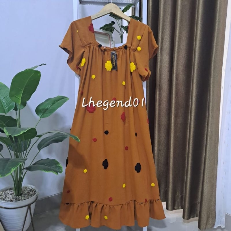 DASTER CRINKLE / LAURA DRES CRINKLE PREMIUM/DASTER CRINKLE AIRFLOW POM POM PREMIUM