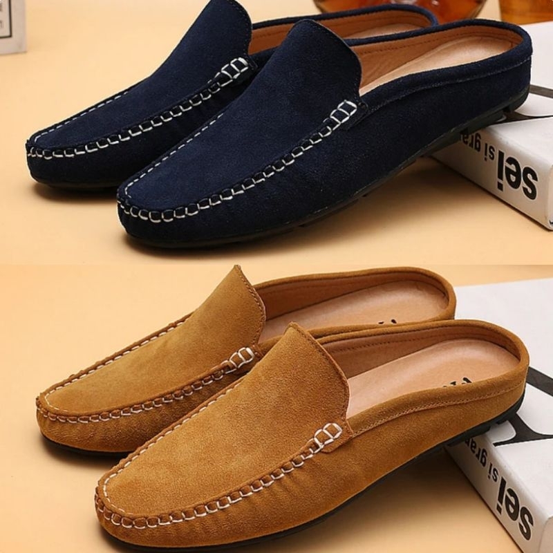 Sepatu Pantofel Santai Kasual Kerja Kuliah Pria Cowok Men Hitam