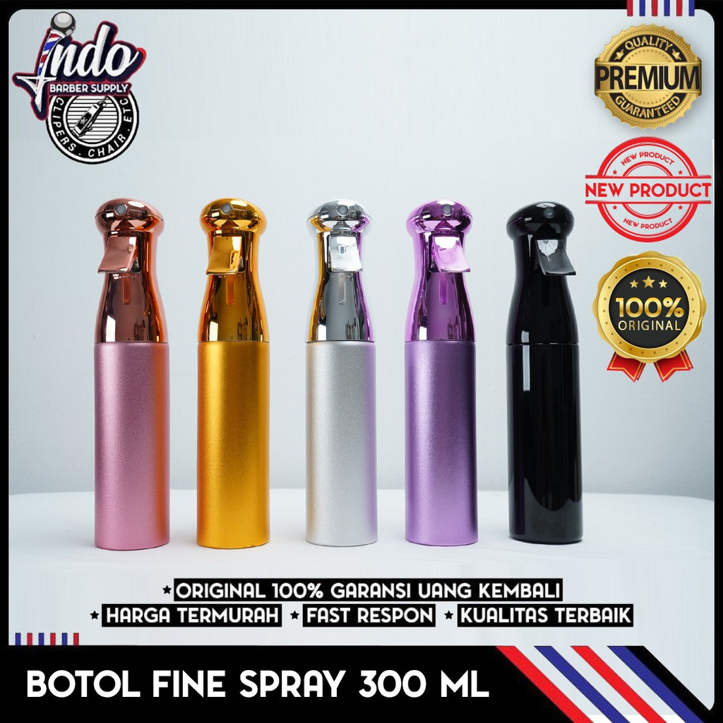 BOTOL FINE SPRAY METALIC COLOUR 300 ML / BOTOL MIST SPRAY BOTOL EMBUN