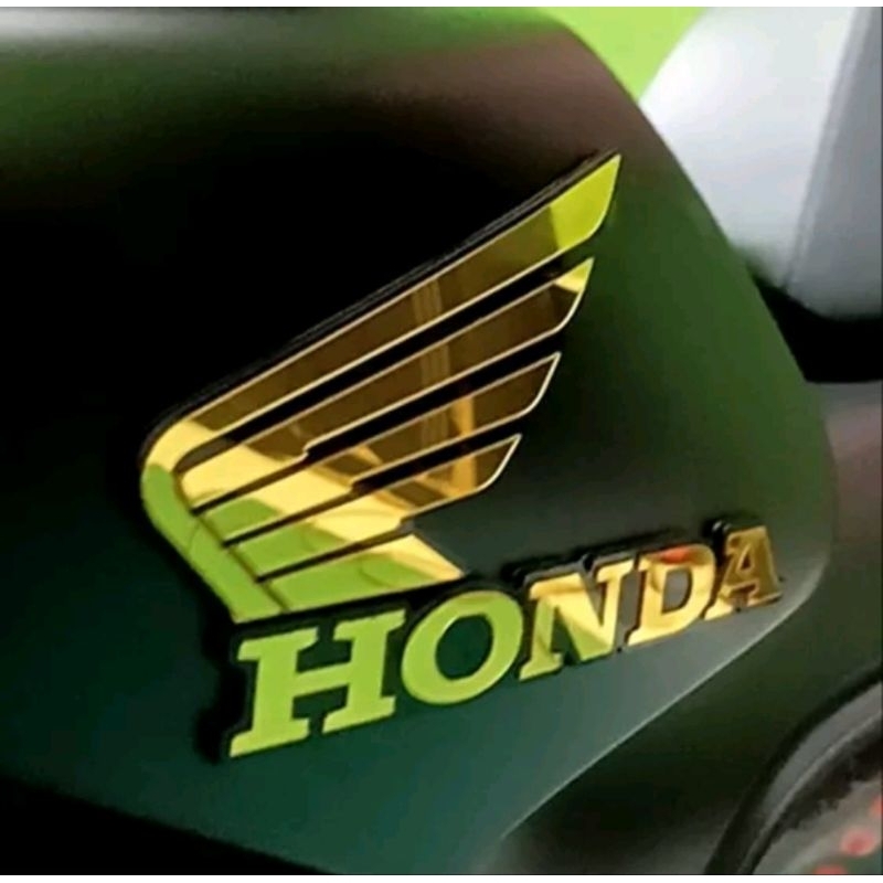 2pcs Emblem garnish logo sayap honda bahan akrilik 7cm