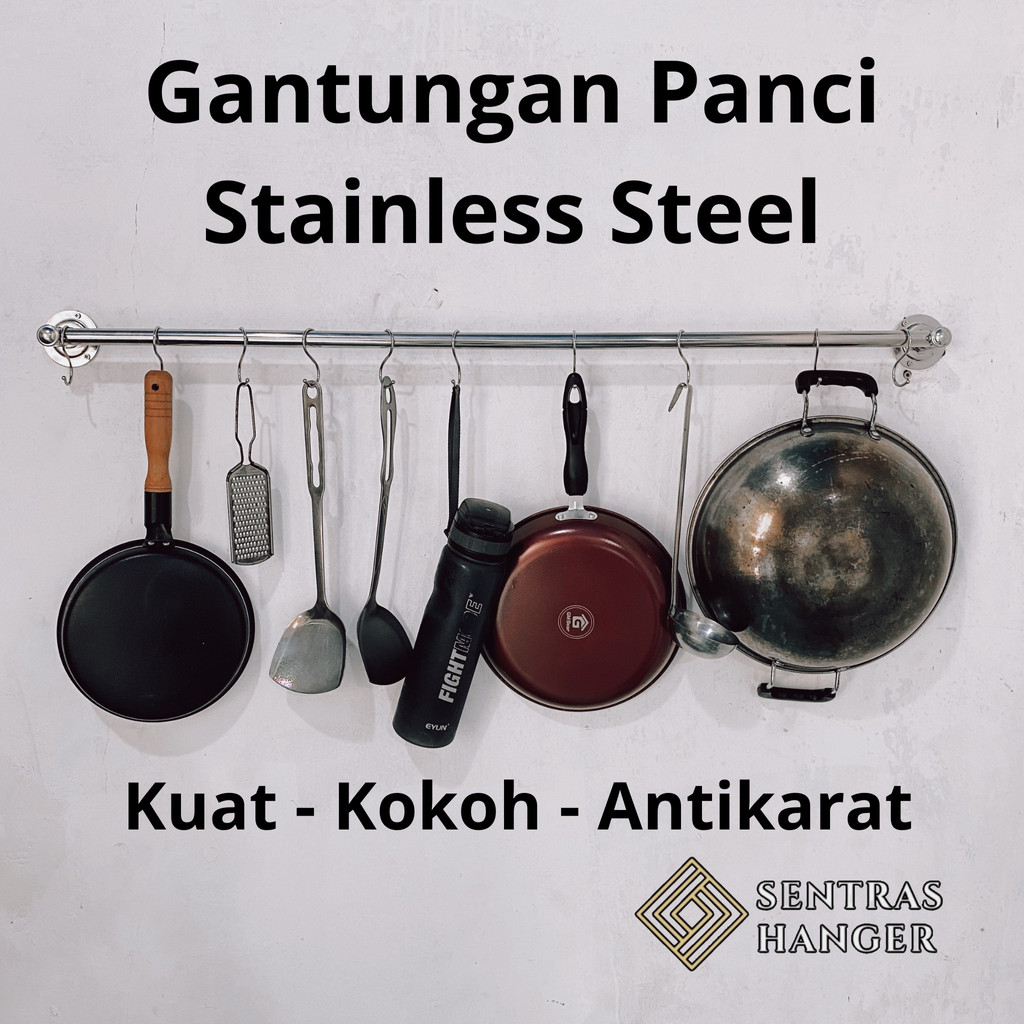 Gantungan Panci Stainless Steel