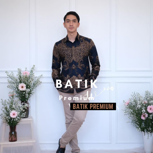 Batik Pria Lengan Panjang Batik Sofia motif  Terbaru Kualitas Tebaik Batik Modern Size M L XL XXL