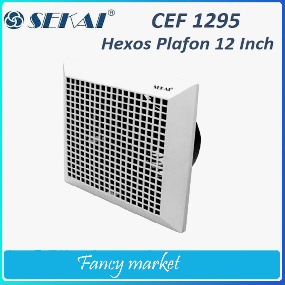 EXHAUST FAN SEKAI/HEXOS FAN SEKAI PLAFON SEKAI MVF 891/SEKAI MVF 1091/SEKAI CMVF 1295 Ukuran 8 inch 